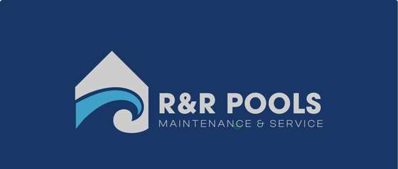 R&R Pools logo and branding